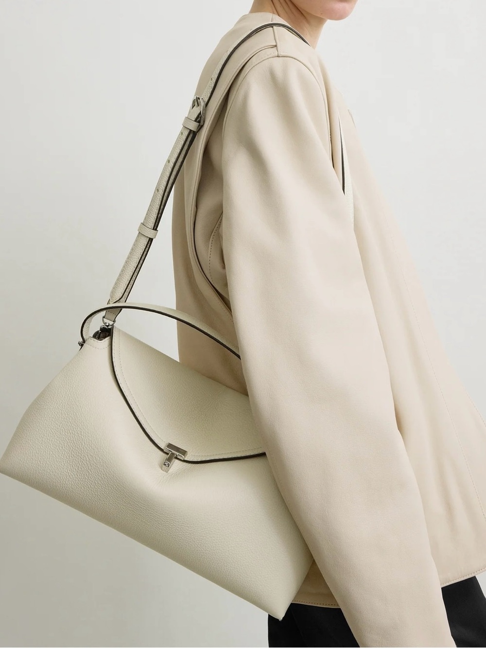 T-Lock Off-White Shoulder Bag